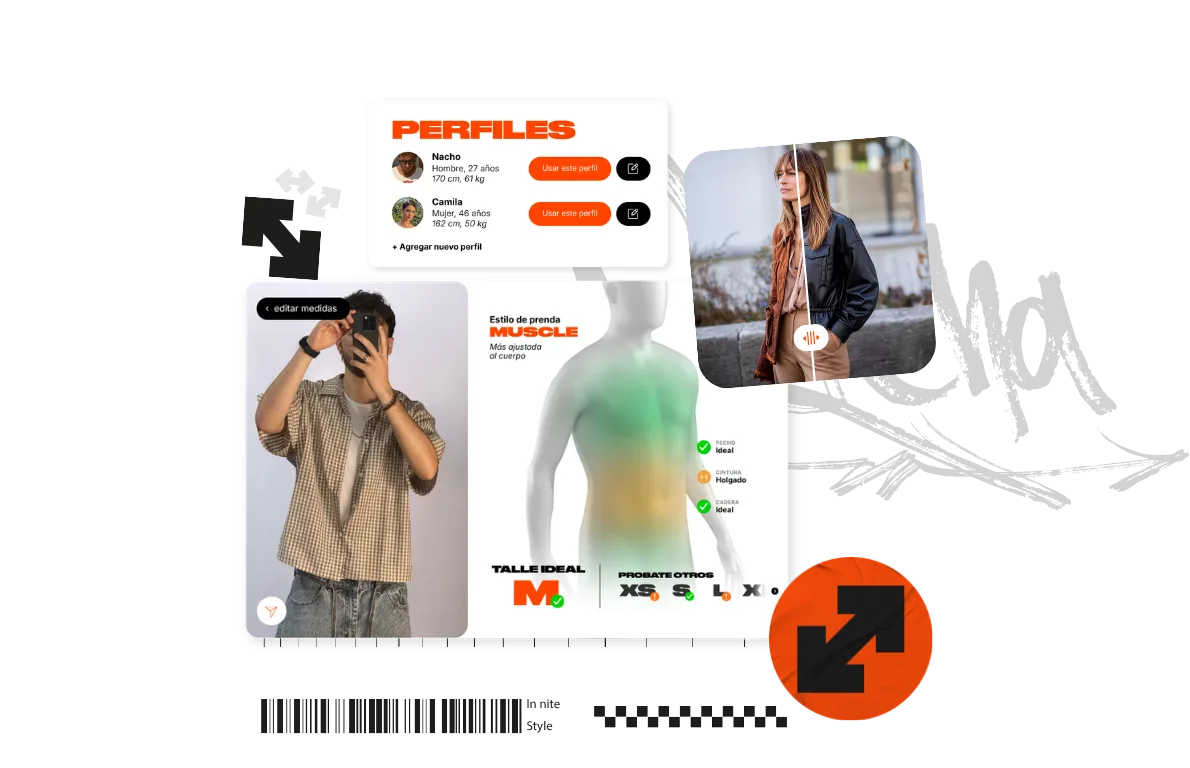 Pilcha: perfiles, try-on virtual y recomendación de talle sobre el catálogo de tu tienda